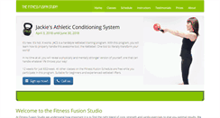 Desktop Screenshot of fitnessfusionstudio.com